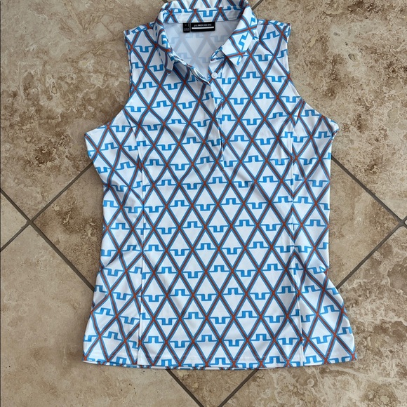 J. Lindeberg Geometric Pattern Sleeveless Top and Skirt M - Picture 4 of 13